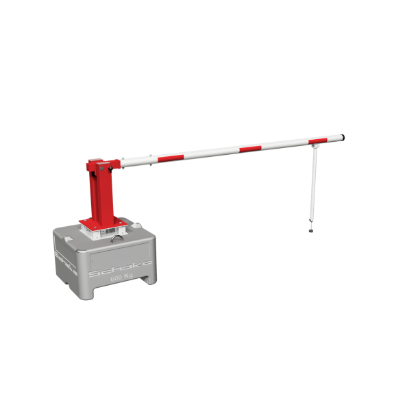 Mobile manual barrier | barrier arm length: 7000 mm | triangular lock and profile cylinder lock